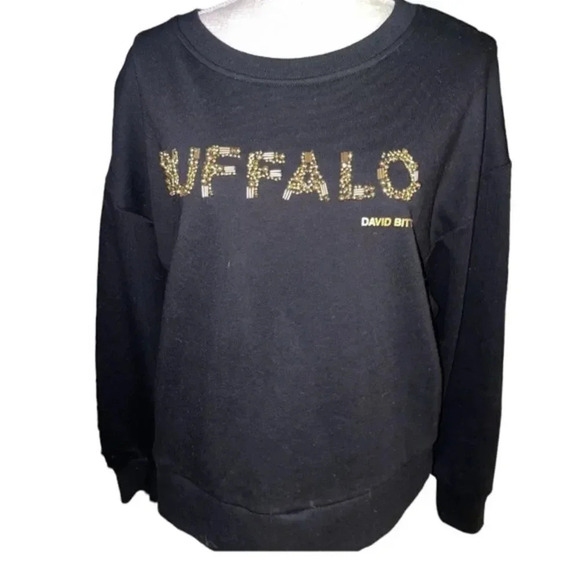 NWT DAVID BITTON BUFFALO SWEATSHIRTS BLACK/GOLD SIZE M - Picture 4 of 12